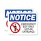 Signmission Exit Sign, Vinyl Decal, 10 in W, 7 in H, Emergency Exit Only Not An Entrance Sign With Symbol OS-2PACK-NS-D-710-L-11822 - alternate 1